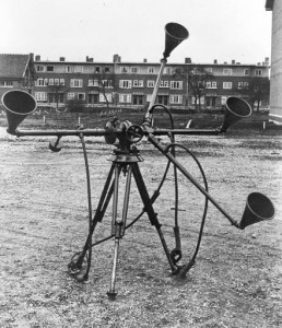 Acoustic listening devices developed for the Dutch army as part of air defense systems research between WWI and WWII03